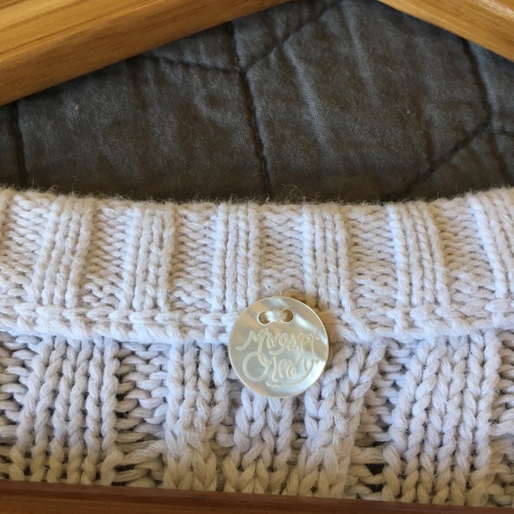 Margaret O’Leary Side Zip Tunic Sweater in Cream - Picture 6 of 7